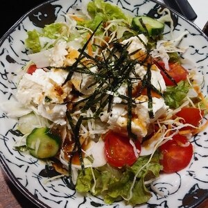簡単☆ヘルシー☆お豆腐サラダ